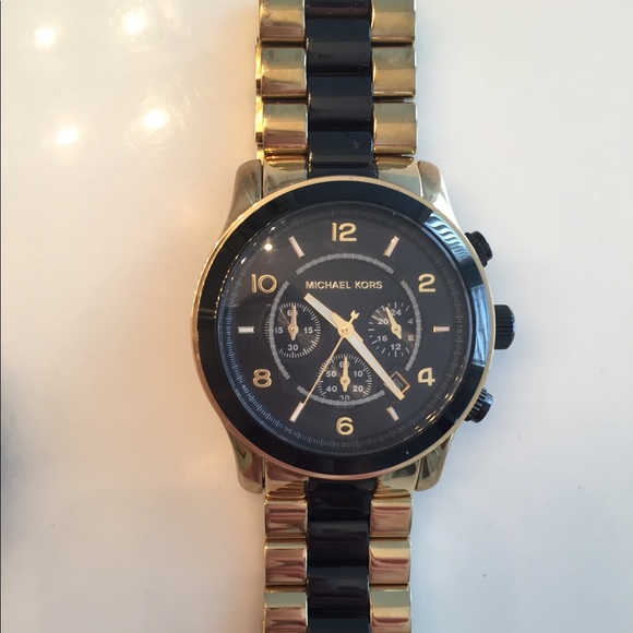 Michael Kors watch black and gold - Picture 1 of 1